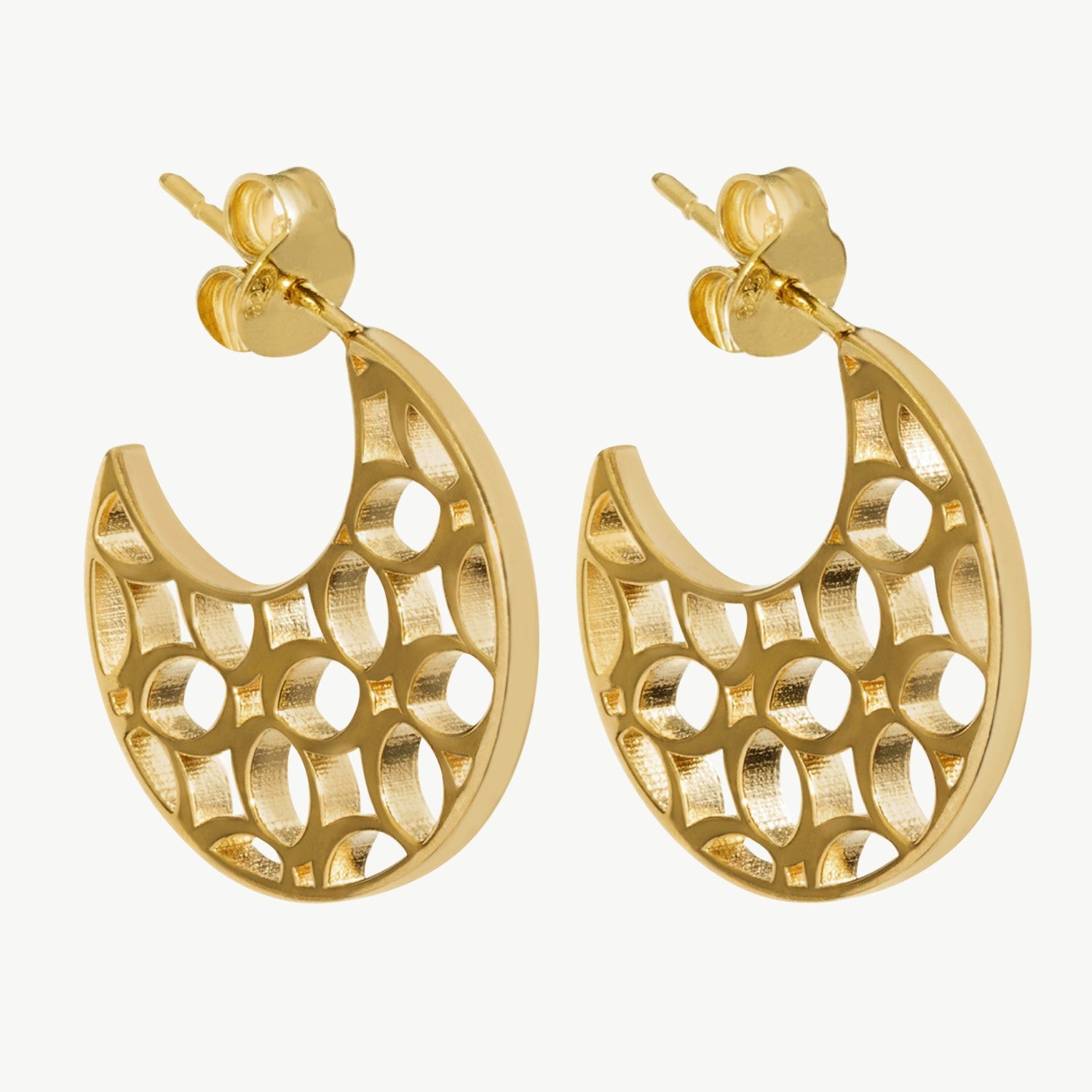 Signature Crescent Earrings in Gold Vermeil