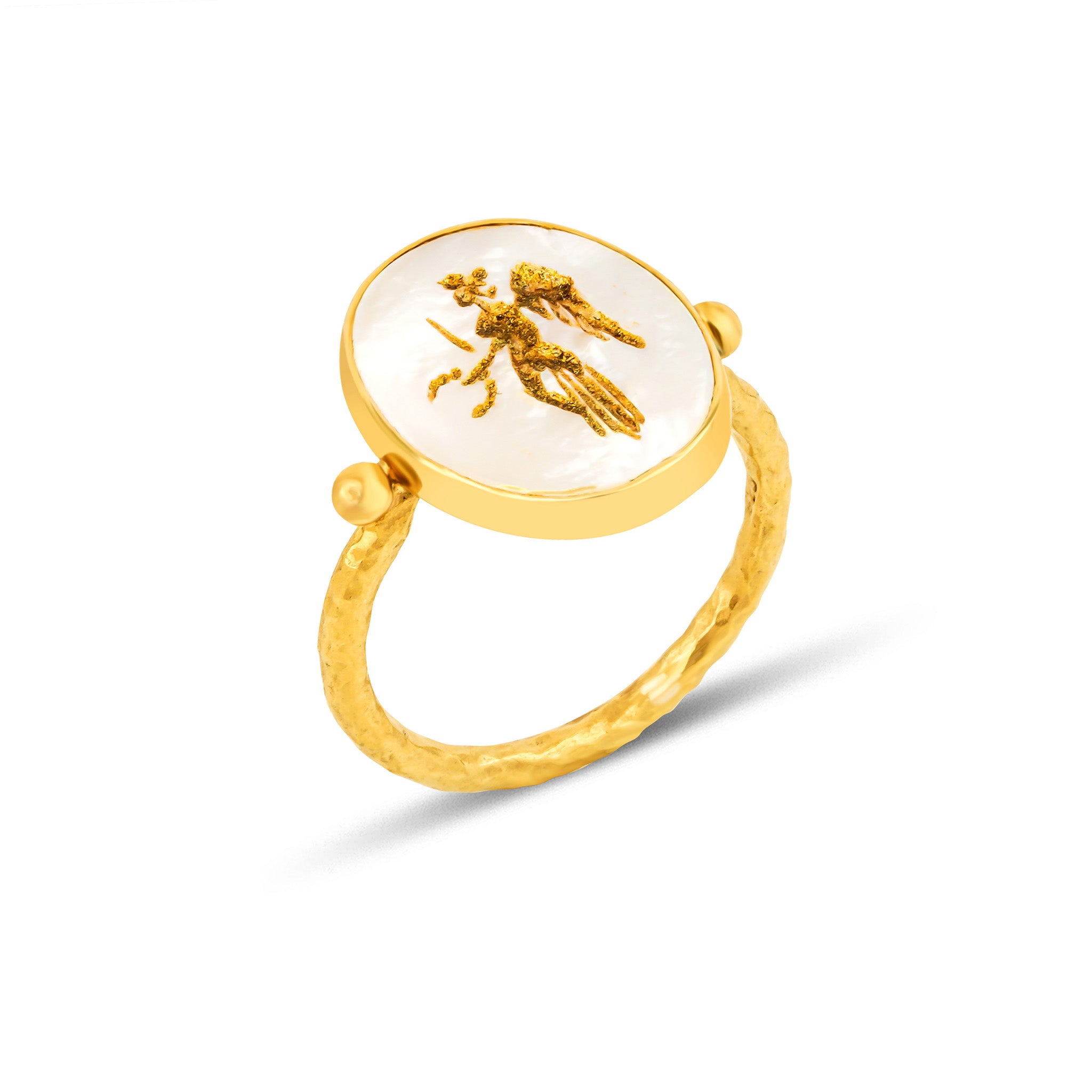 The Angel of Peace II Ring Ece London Sustainable Jewellery La Maison Couture