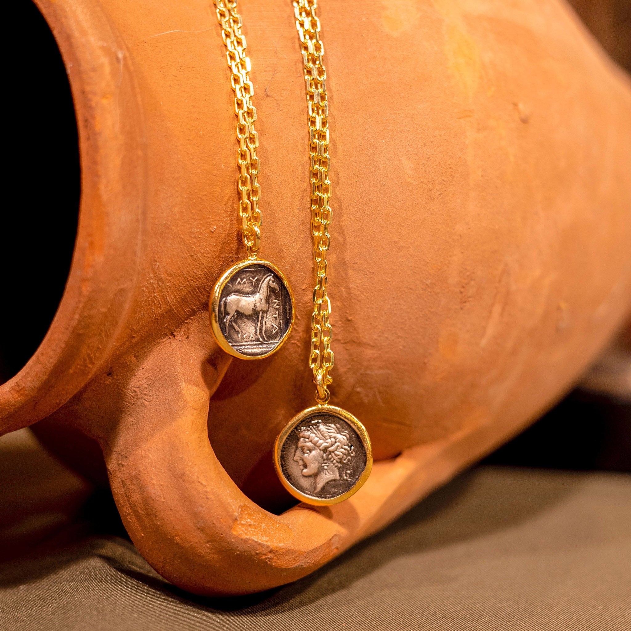 The Campania Coin Necklace Ece London Sustainable Jewellery La Maison Couture