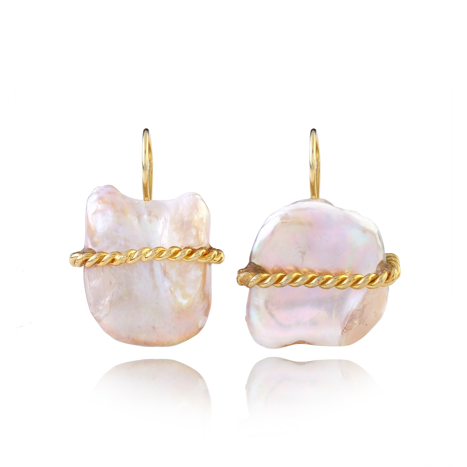 The Diana Baroque Pearl Earrings Ece London Sustainable Jewellery La Maison Couture