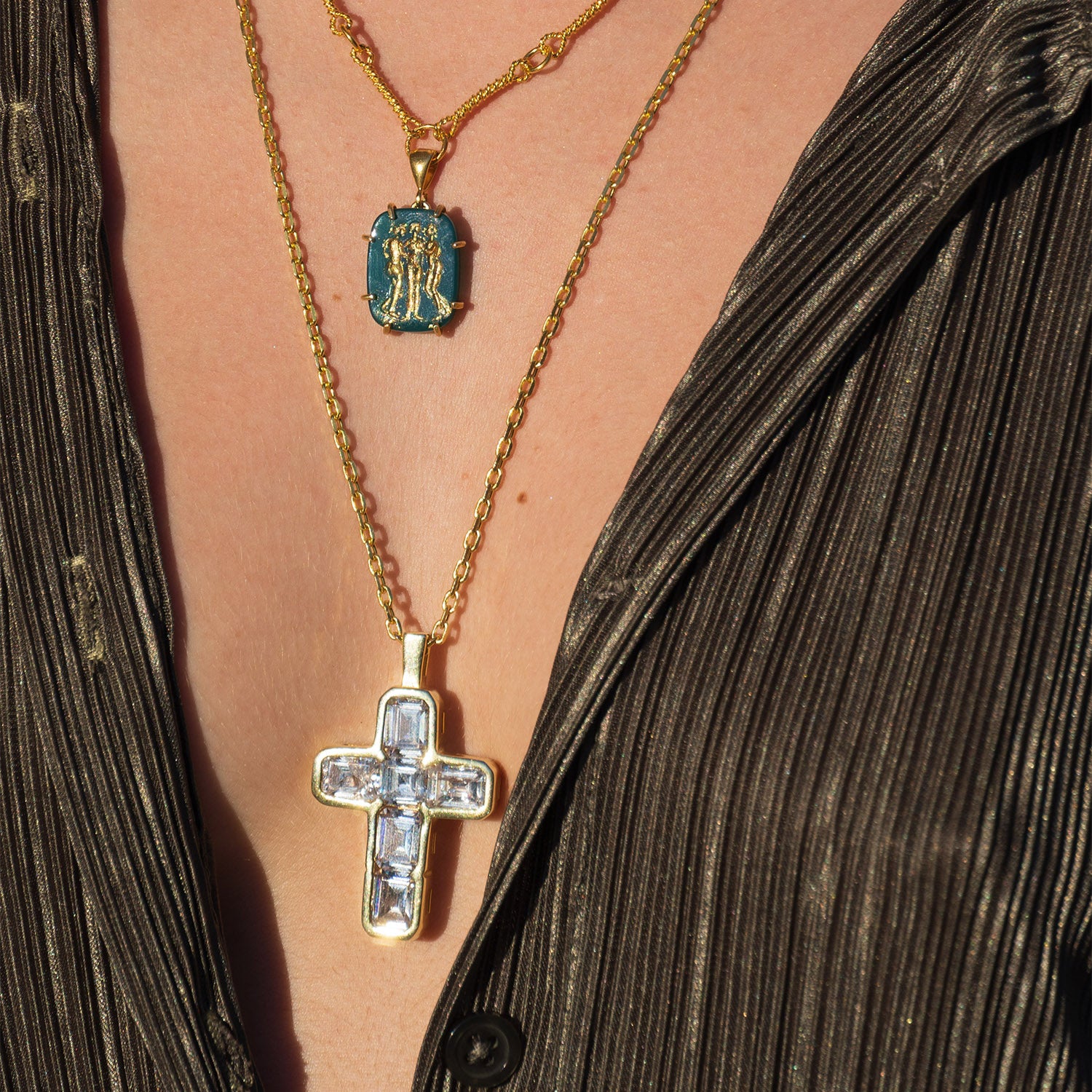 The Fortuna Cross Necklace Ece London Sustainable Jewellery La Maison Couture