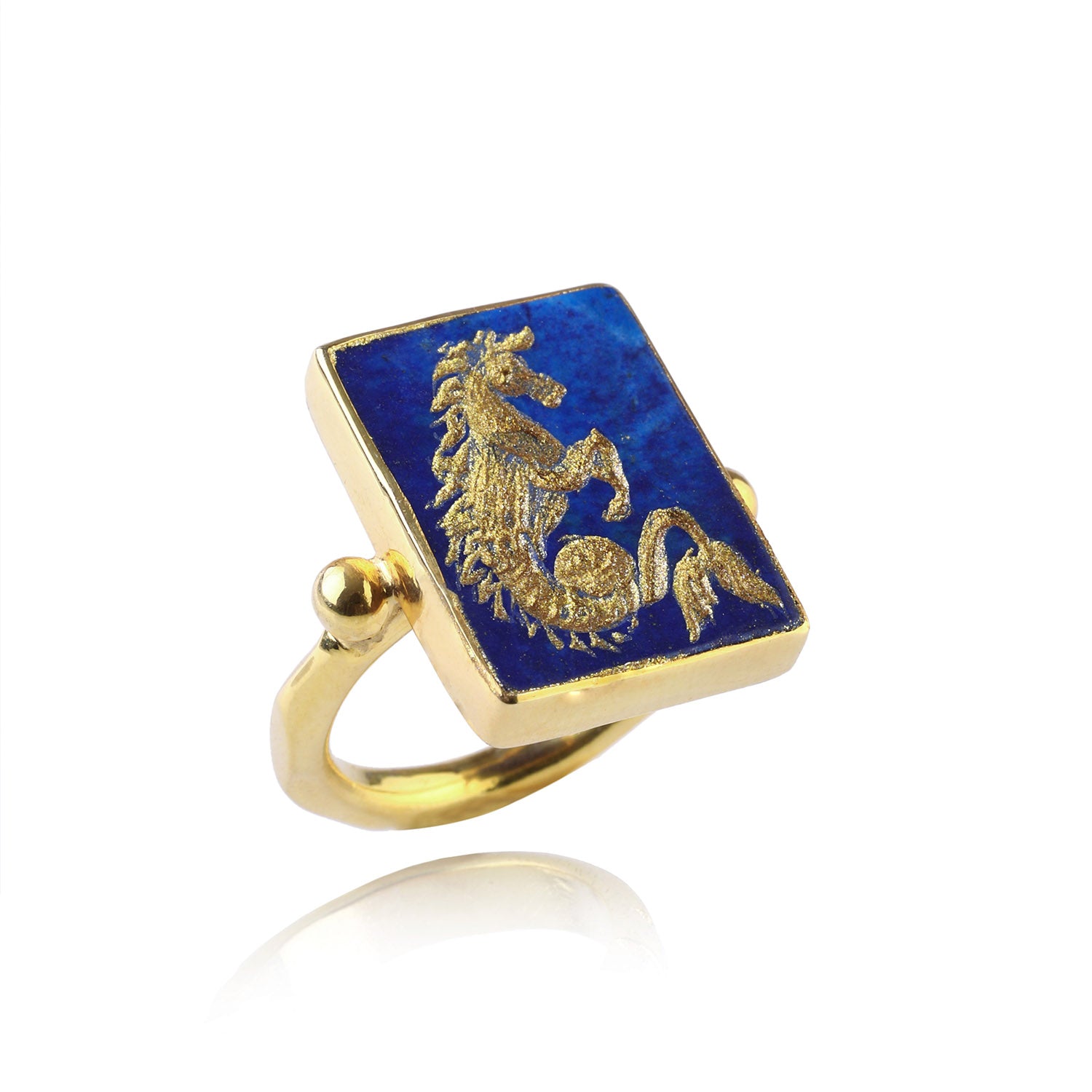 The Hippocampus Ring Ece London Sustainable Jewellery La Maison Couture