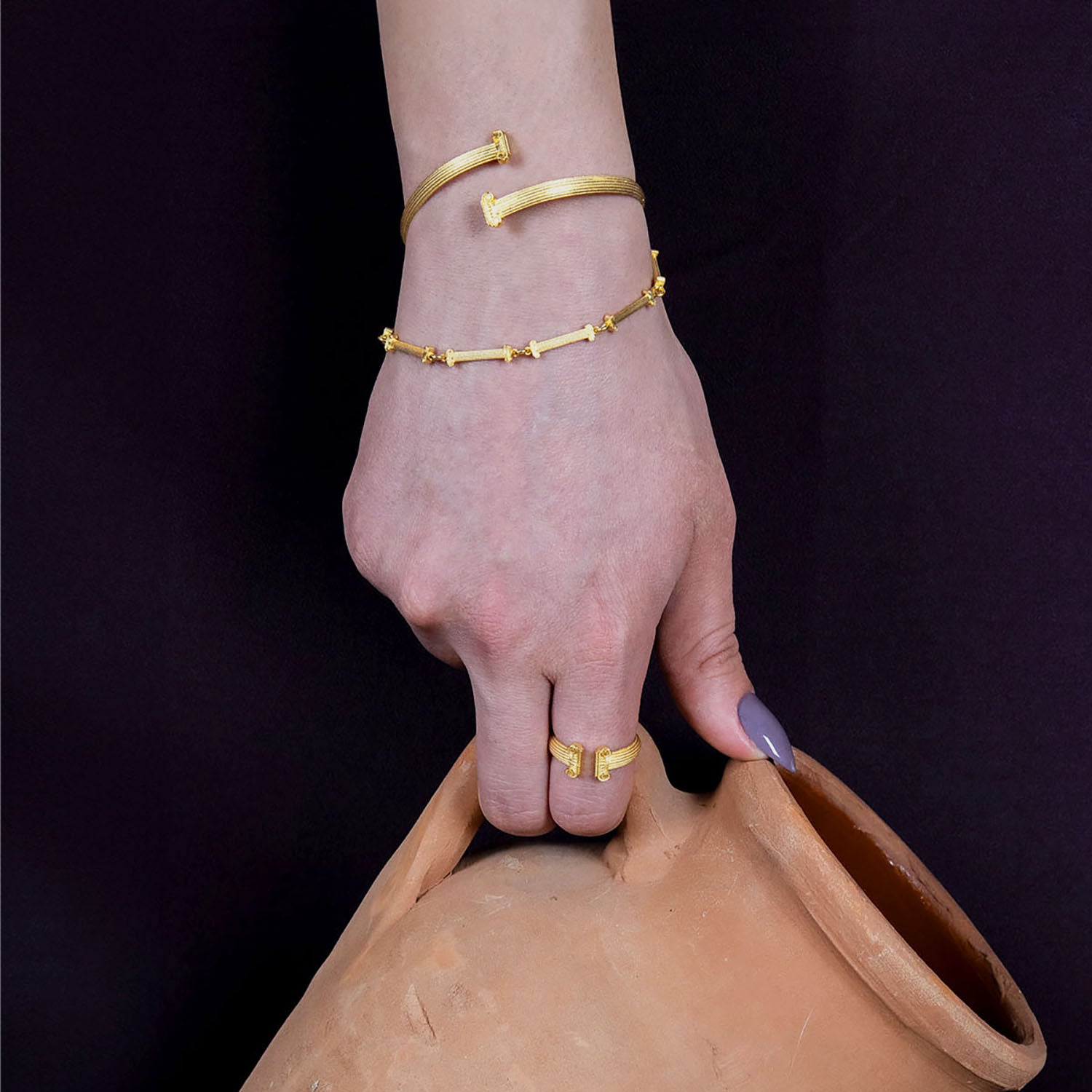 The Ionic Cuff Ece London Sustainable Jewellery La Maison Couture