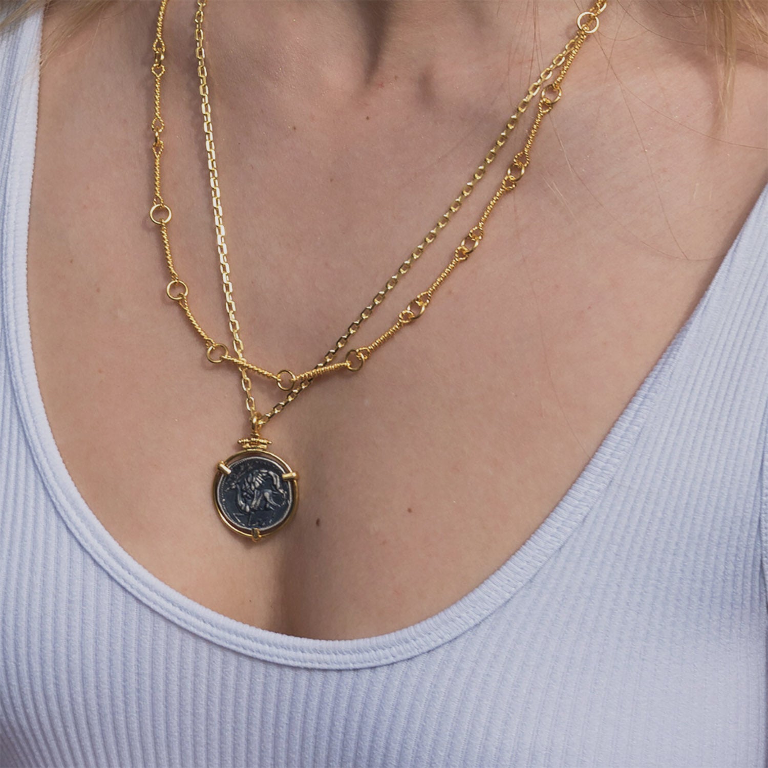 The Luciana Coin Necklace Ece London Sustainable Jewellery La Maison Couture