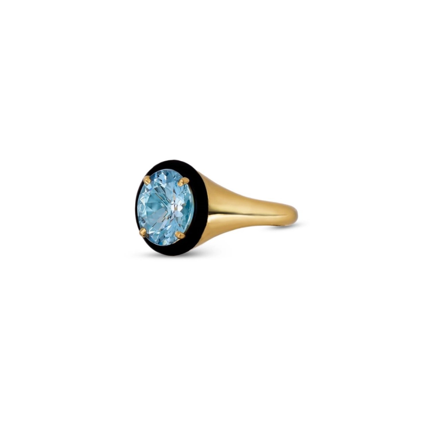 Aravali Aquamarine Oval Ring