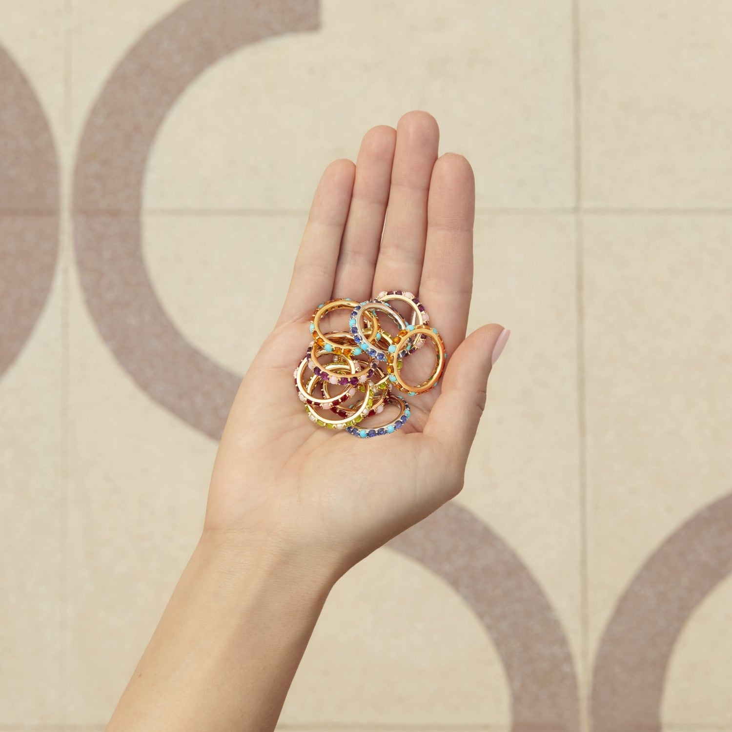 Jaipur Citrine and Turquoise Ring