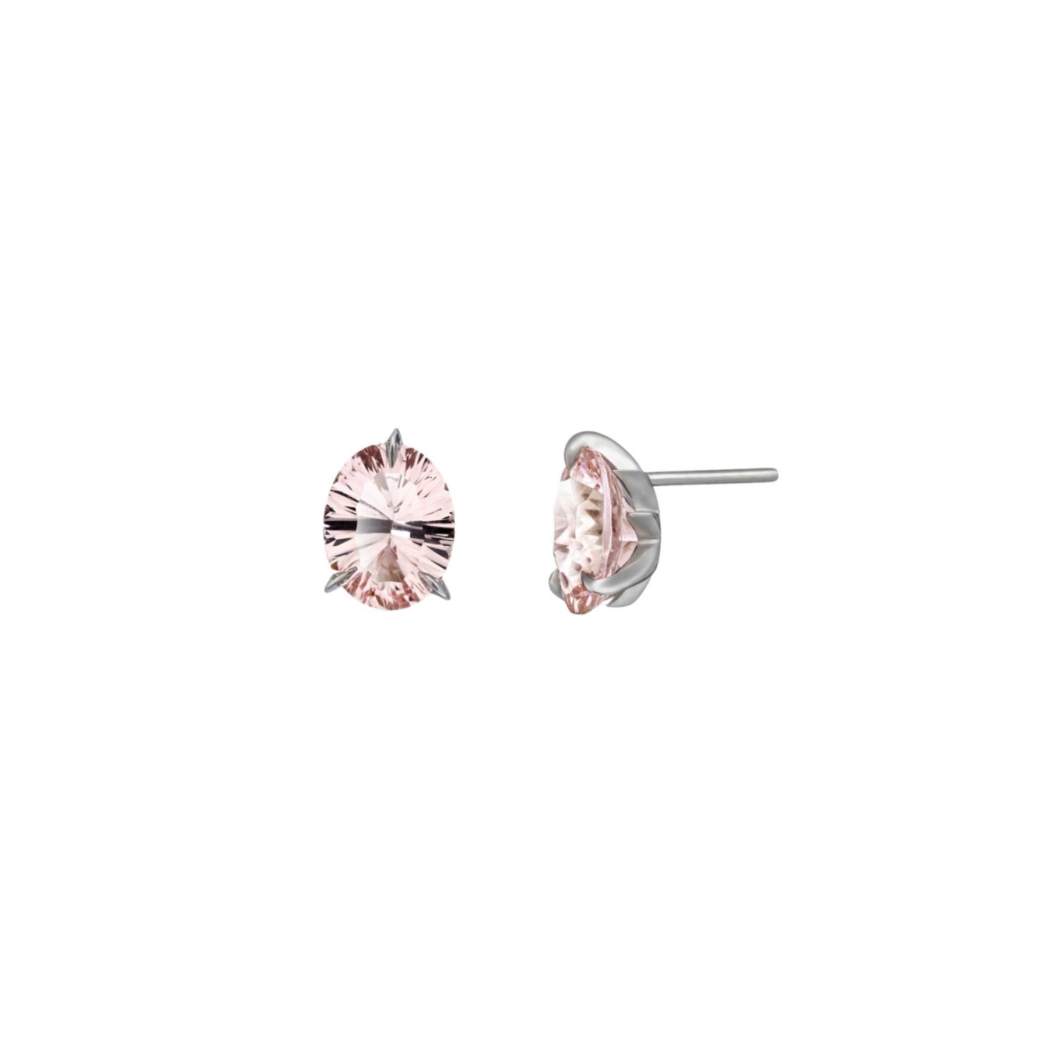 Bombette Morganite Stud Earrings