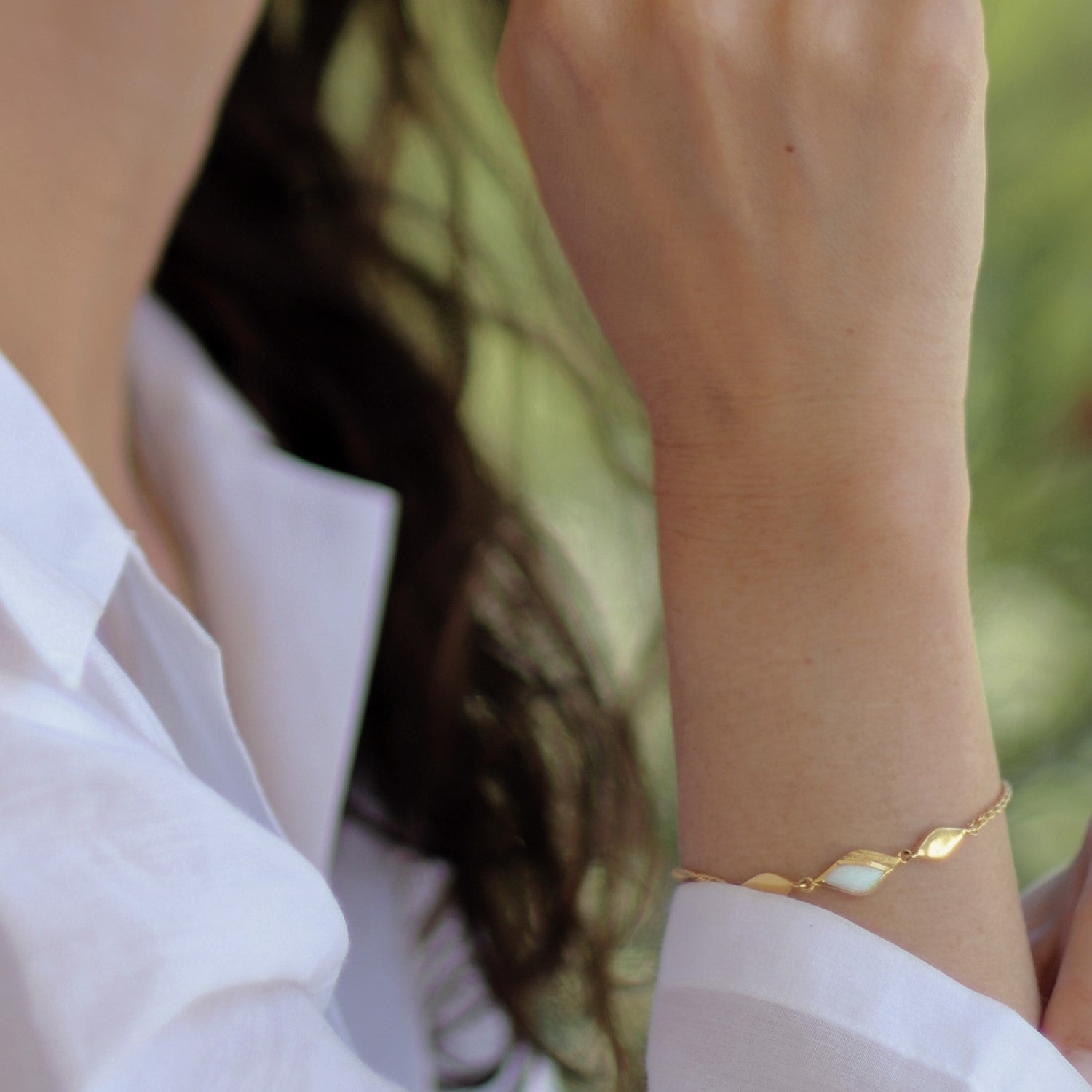 Clarity Gold Opal Bracelet