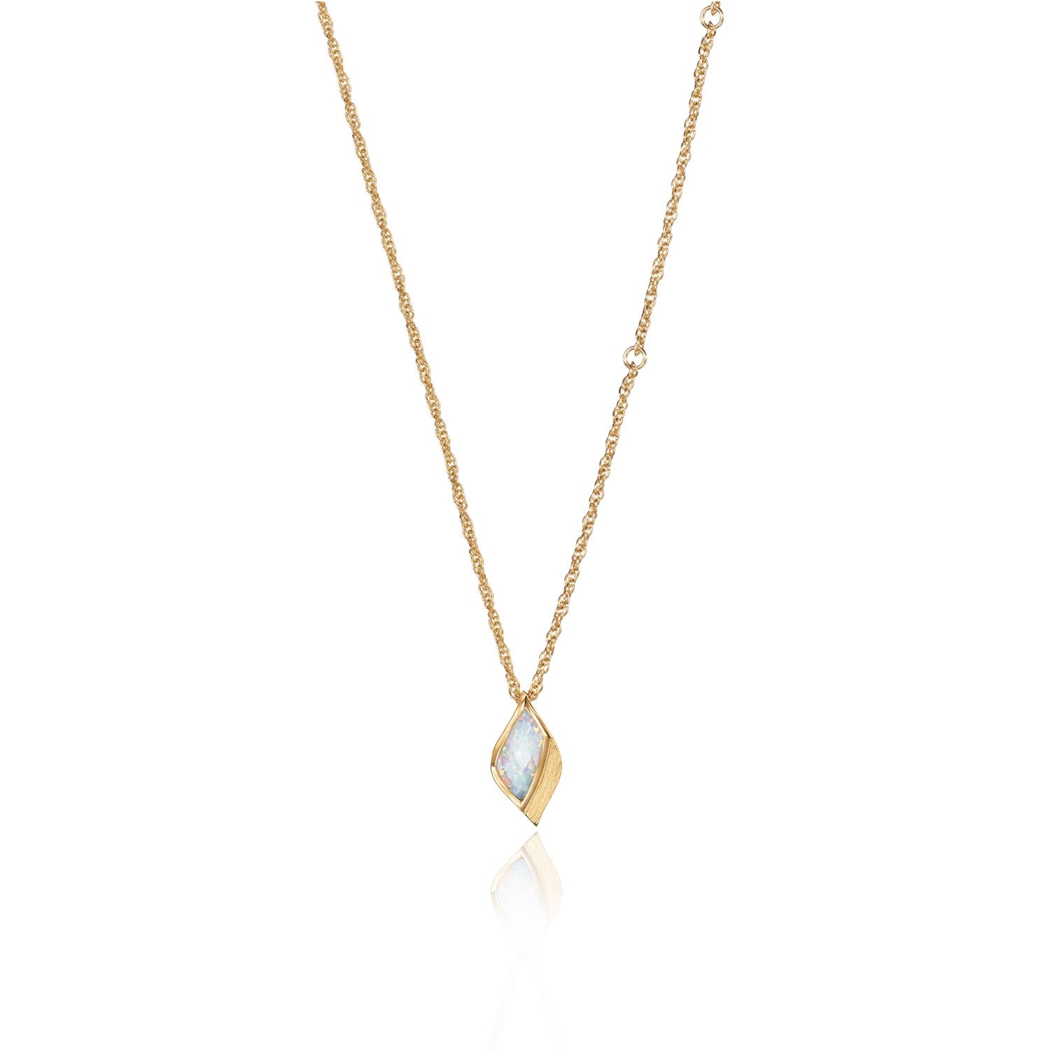 Limited Edition Strength Gold Opal Pendant Necklace