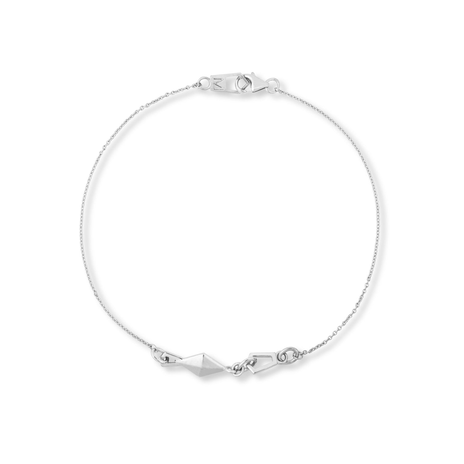 White Gold Bound Bracelet