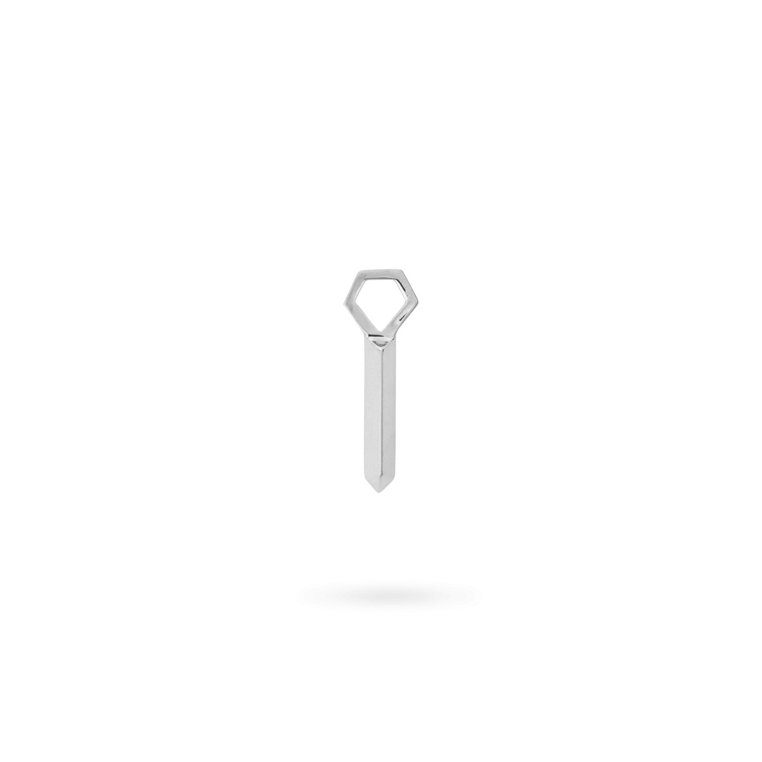 White Gold Key Charm