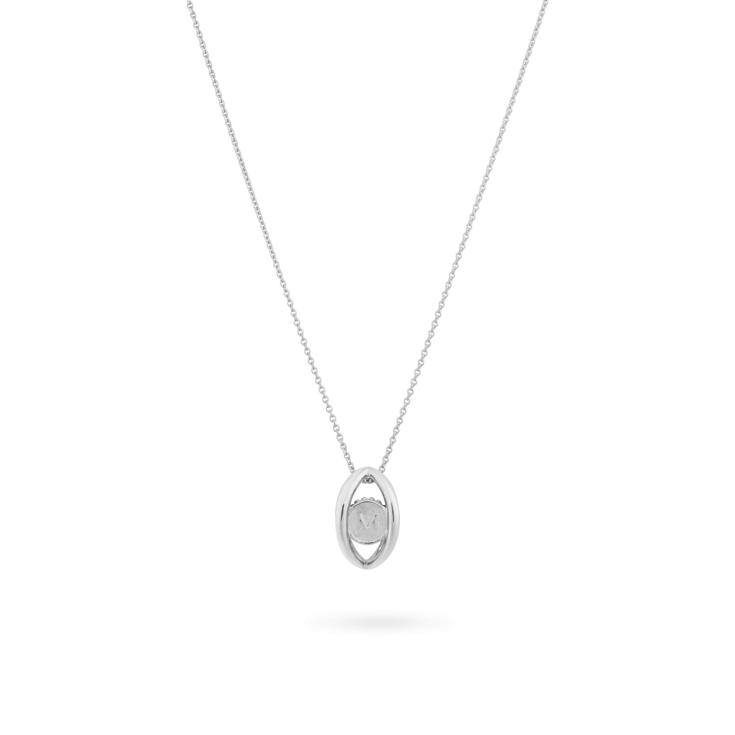 White Gold Mati Necklace