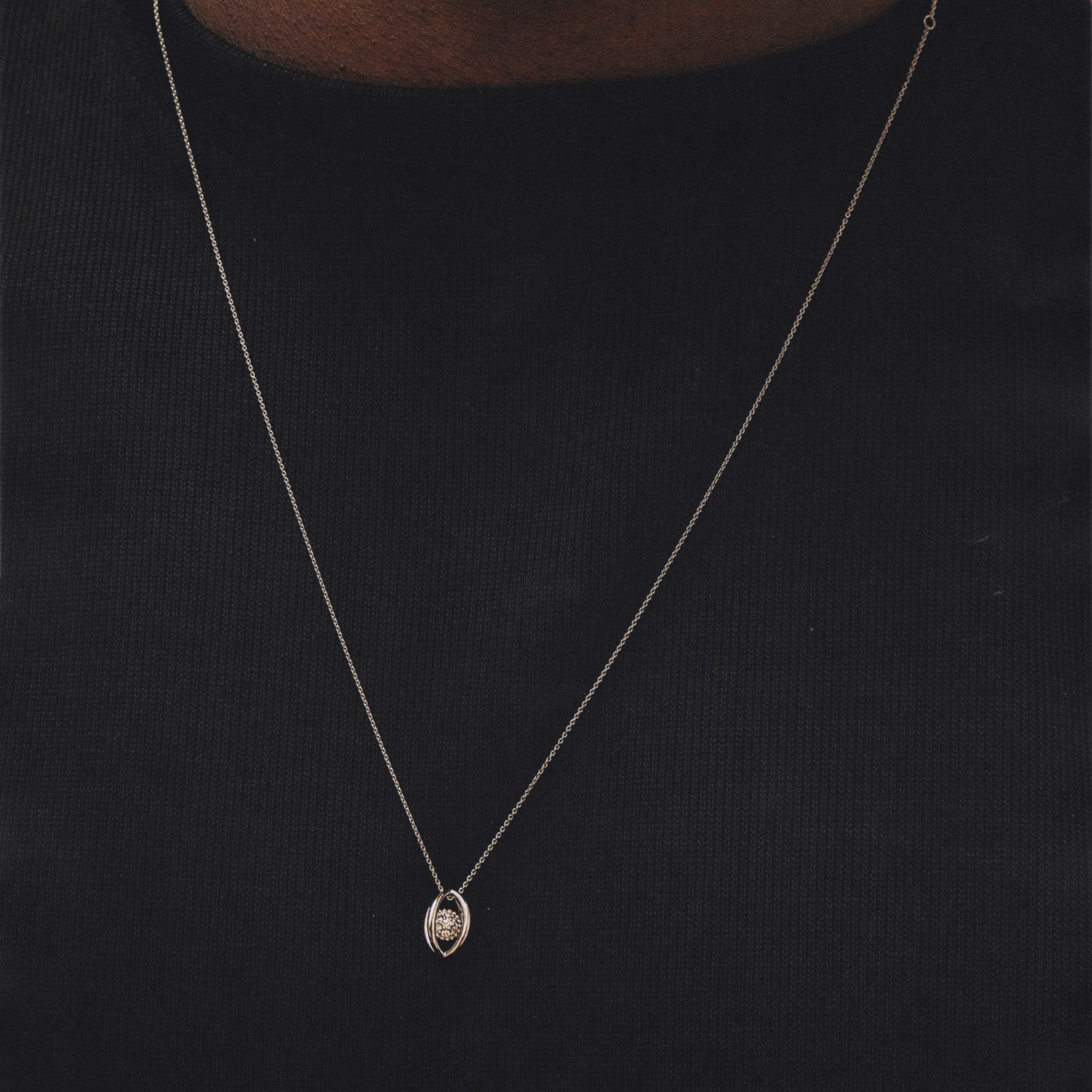 White Gold Mati Necklace