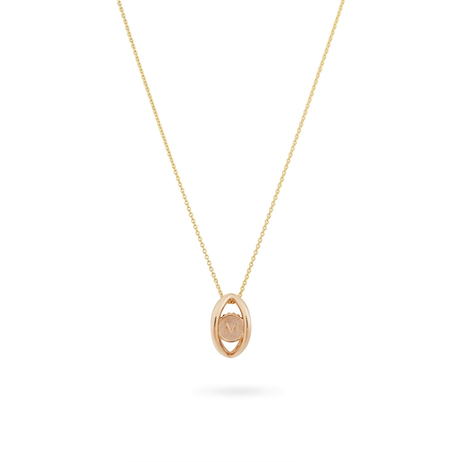 Yellow Gold Mati Necklace