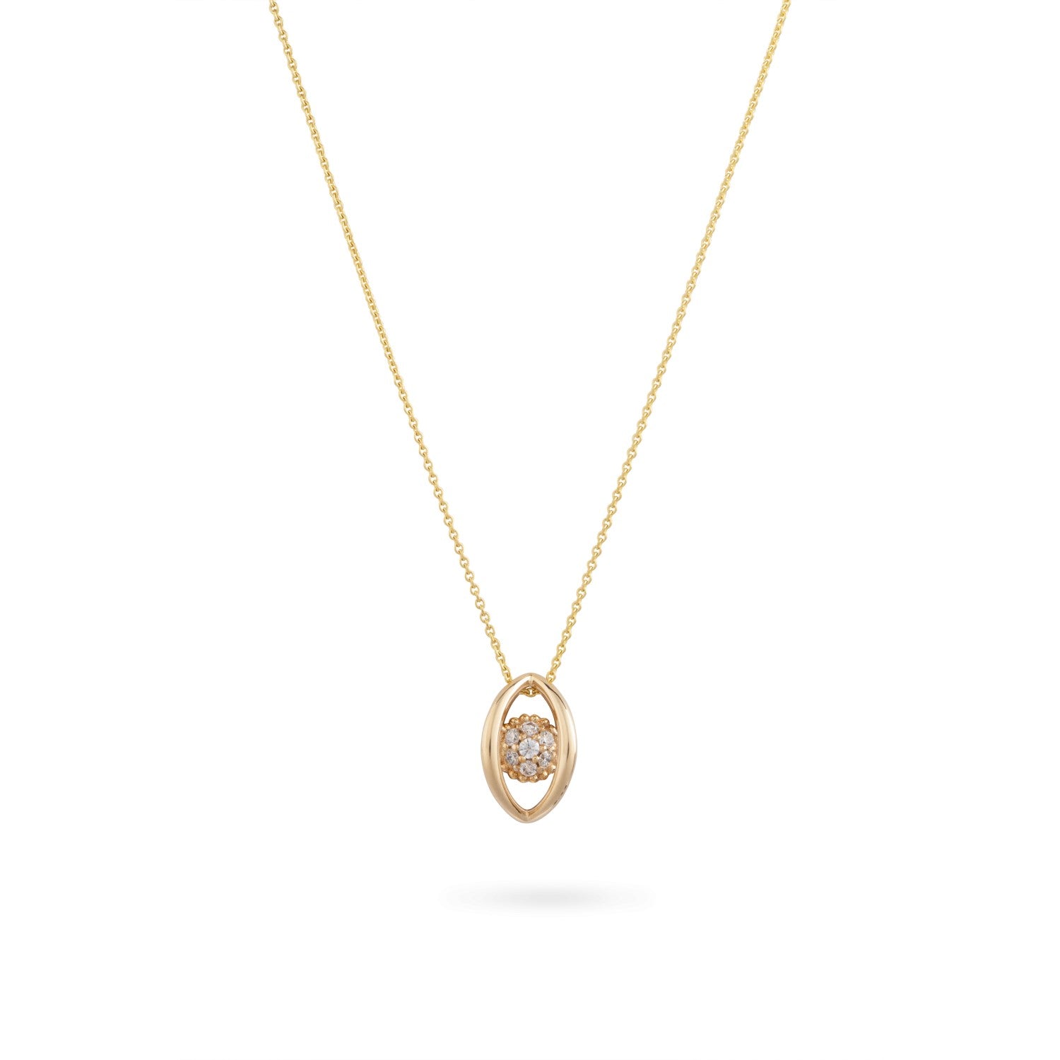 Yellow Gold Mati Necklace