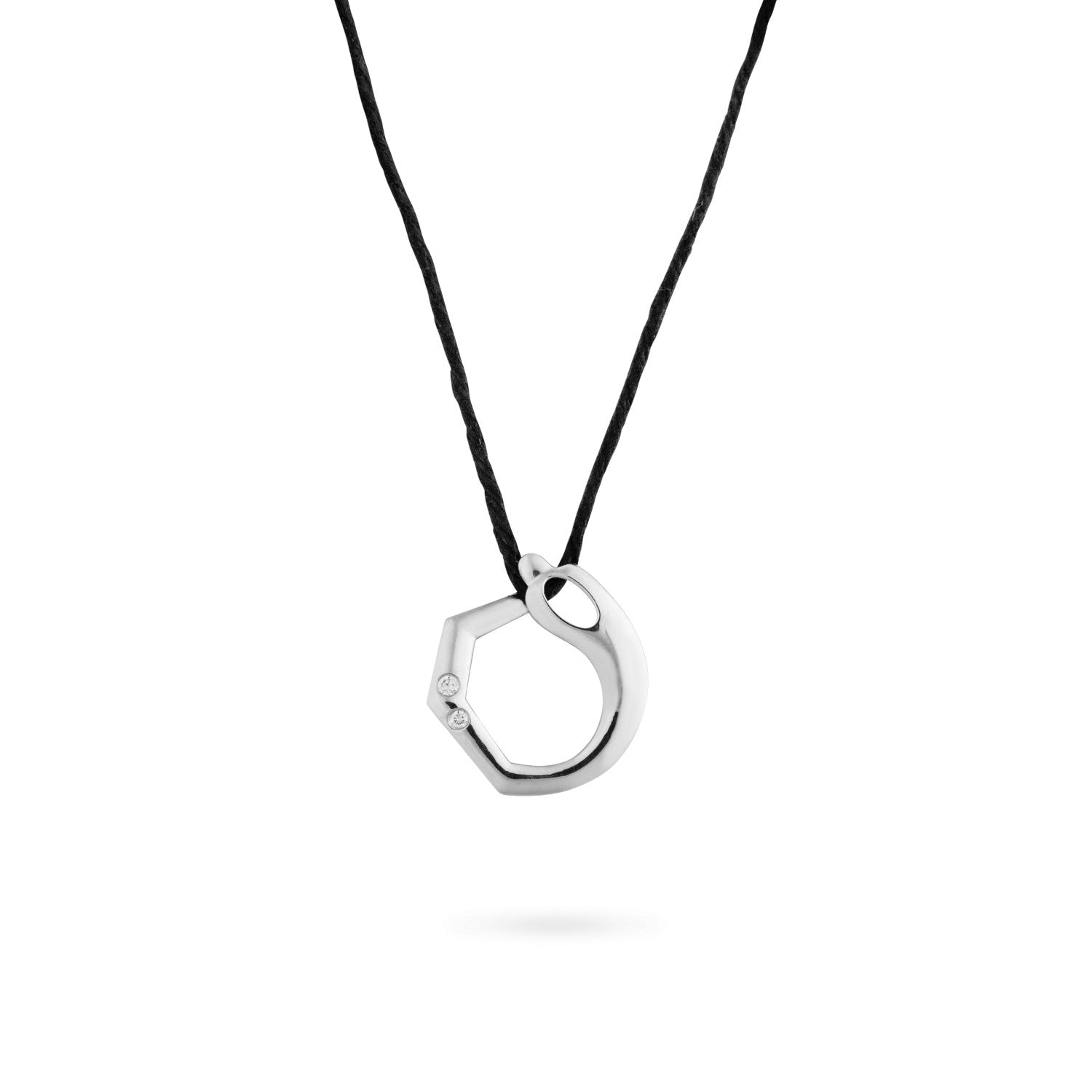 White Gold Shadow Necklace