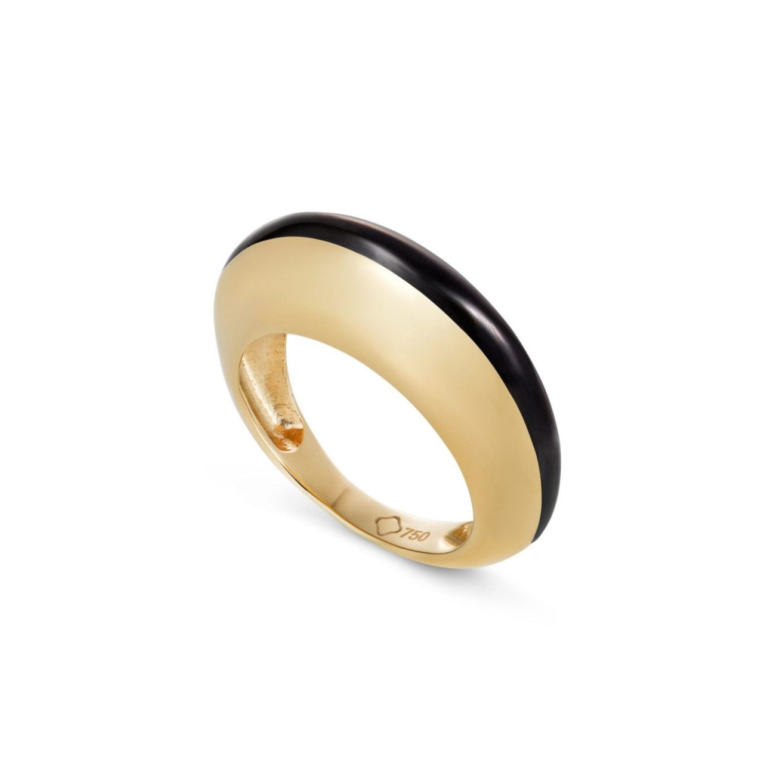 Enamel Ring - Black