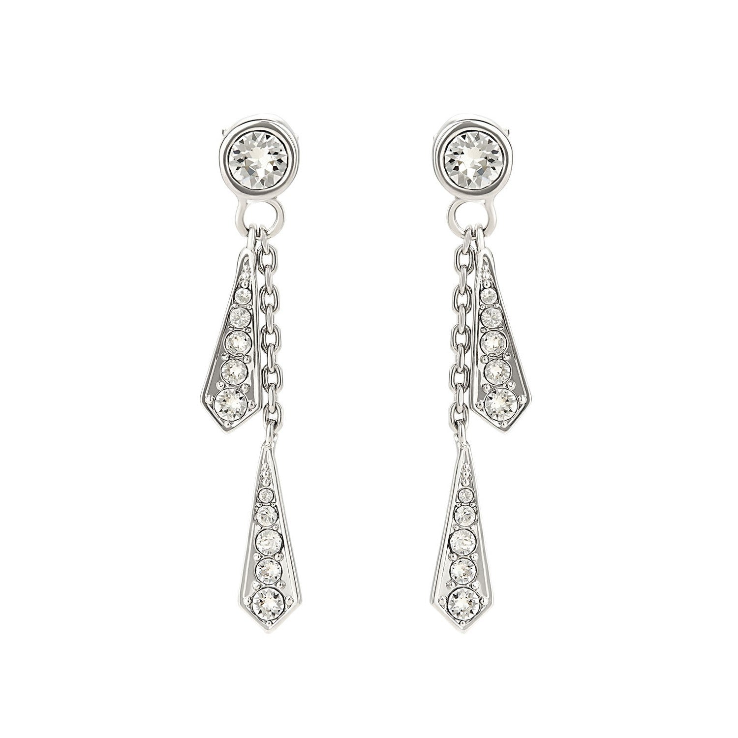 Cascata Drop Earrings - Silver Sonia Petroff Made in Italy La Maison Couture