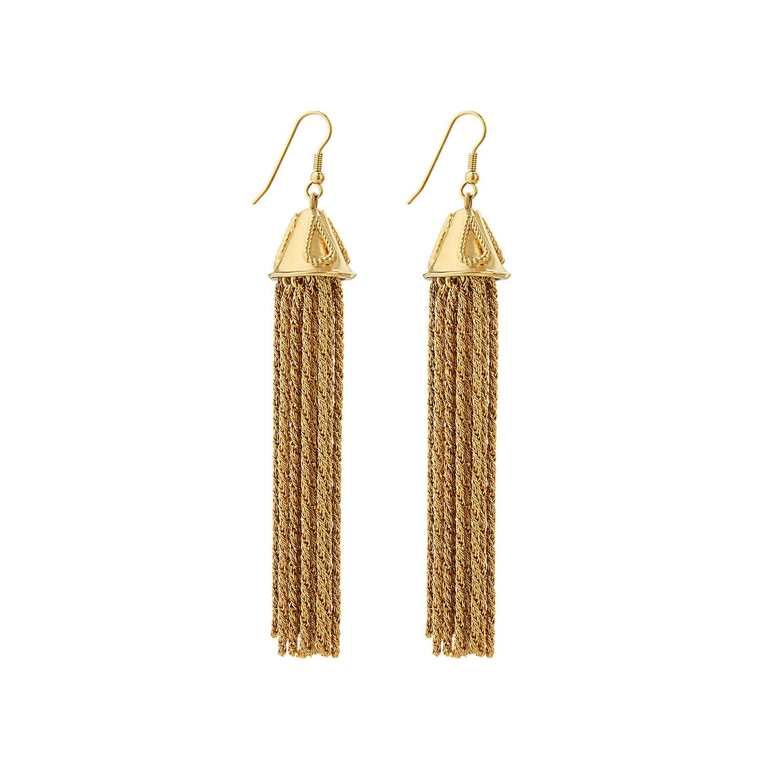 Cascata Tassel Earrings Sonia Petroff Made in Italy La Maison Couture