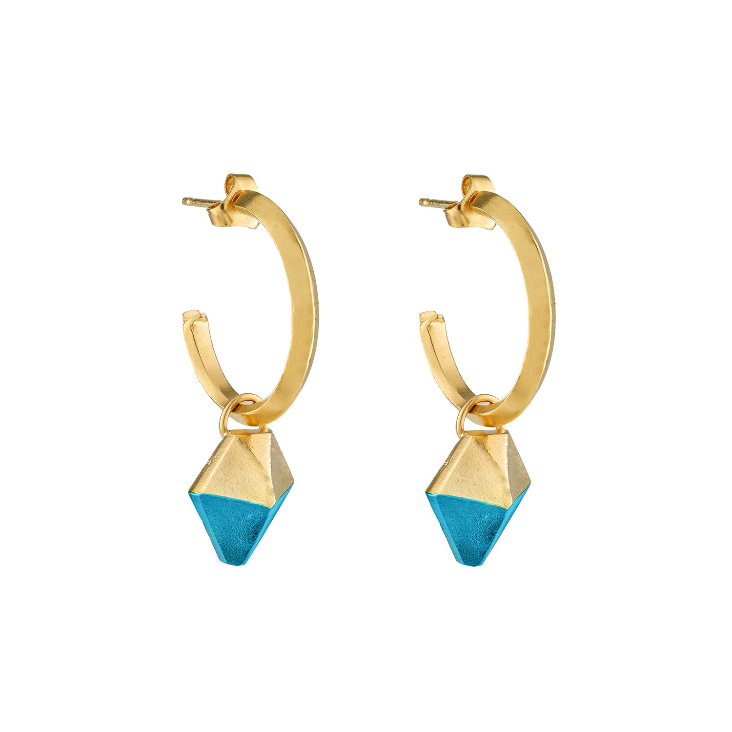 HotRocks Alchemy Hoop Earrings - Sky-Blue