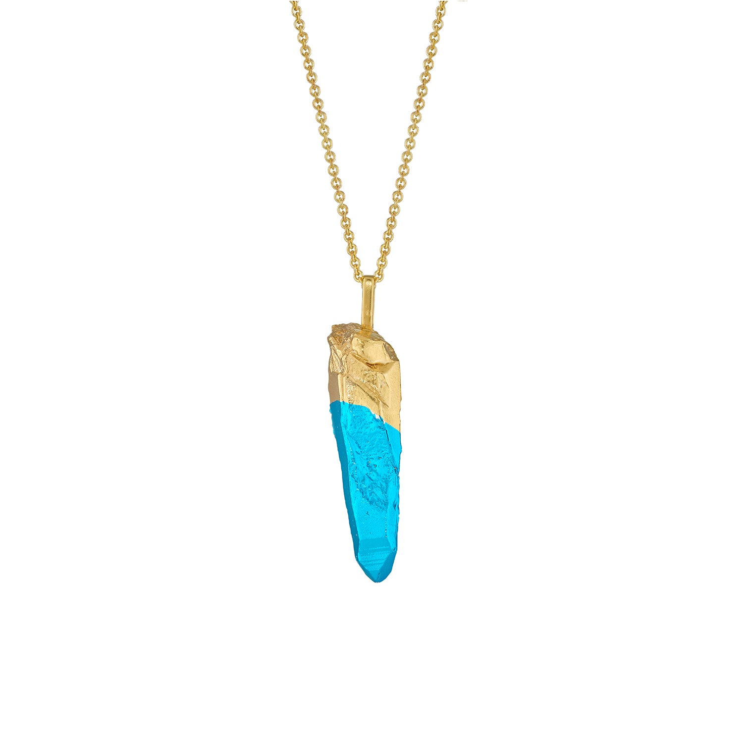 HotRocks Alchemy Wand Necklace - Sky-Blue