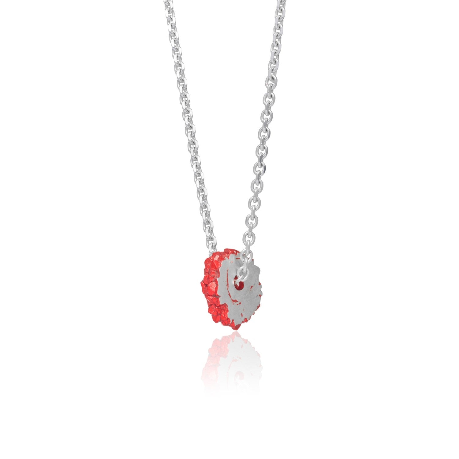 HotRocks Wheel Necklace -  Fiery Red