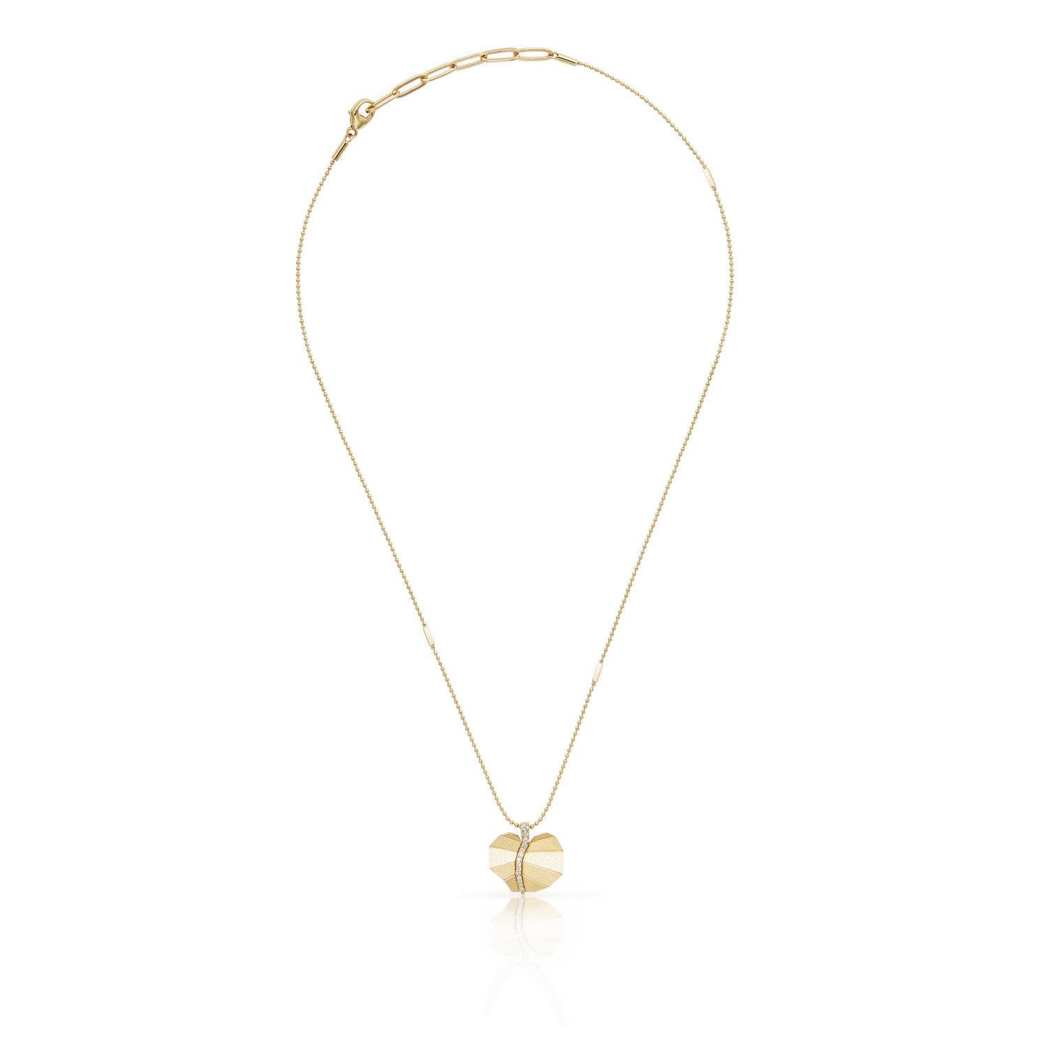 Busia Leaf Necklace - Yellow Gold (Small)