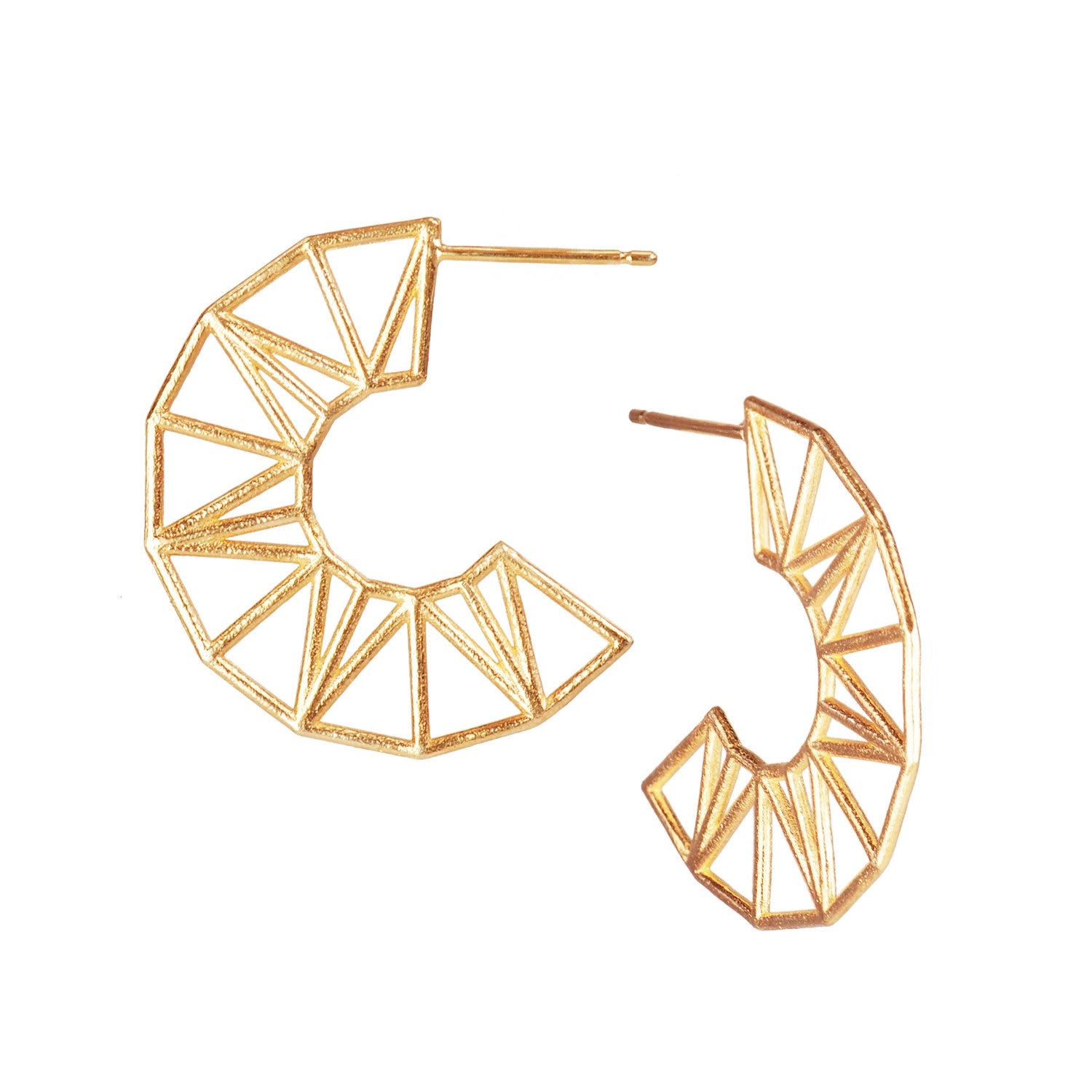 Aztec Sunburst Hoops