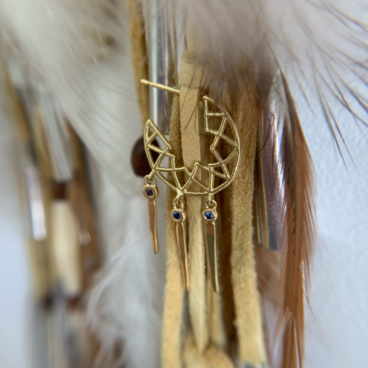 Dreamcatcher Tassle Hoops