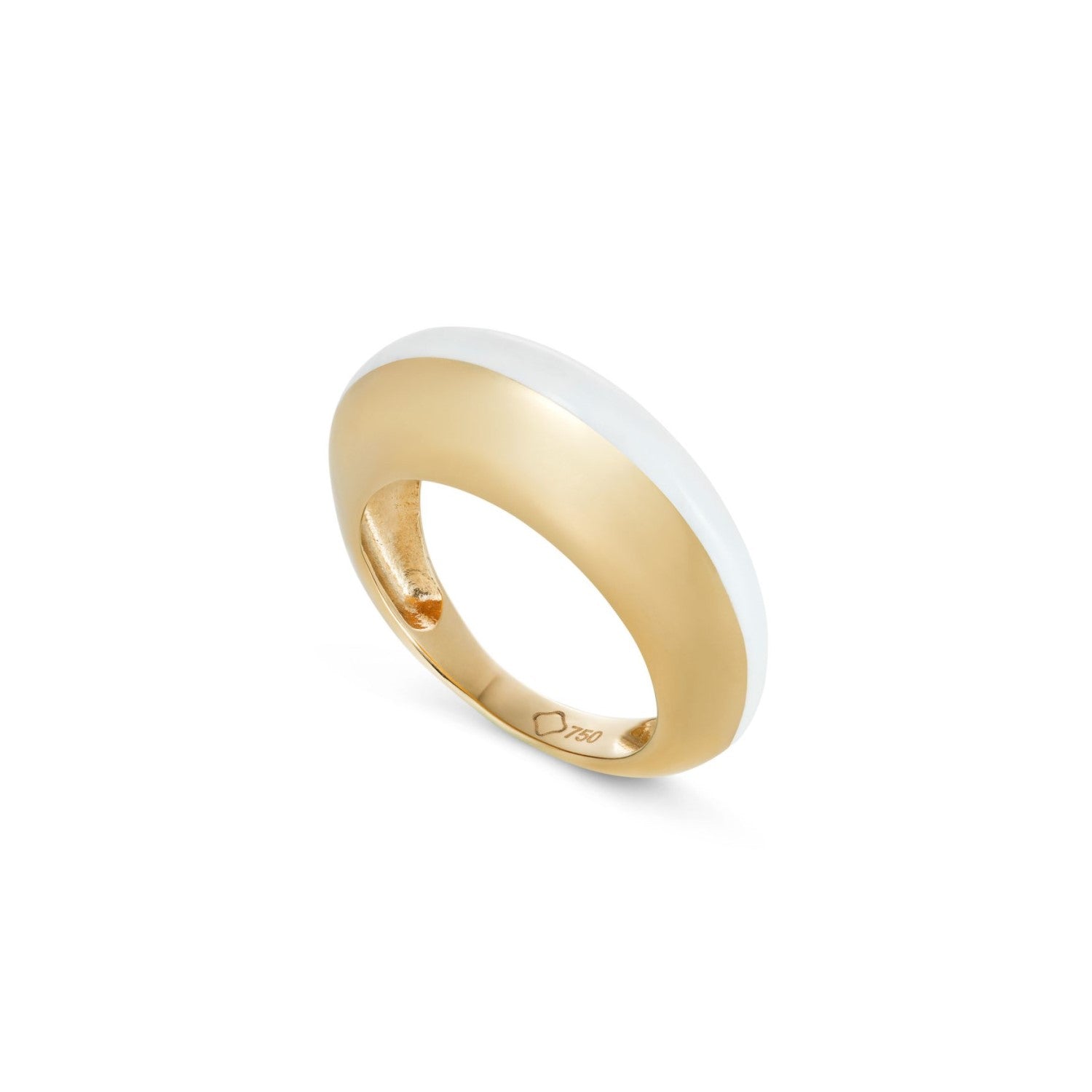 Enamel Ring White