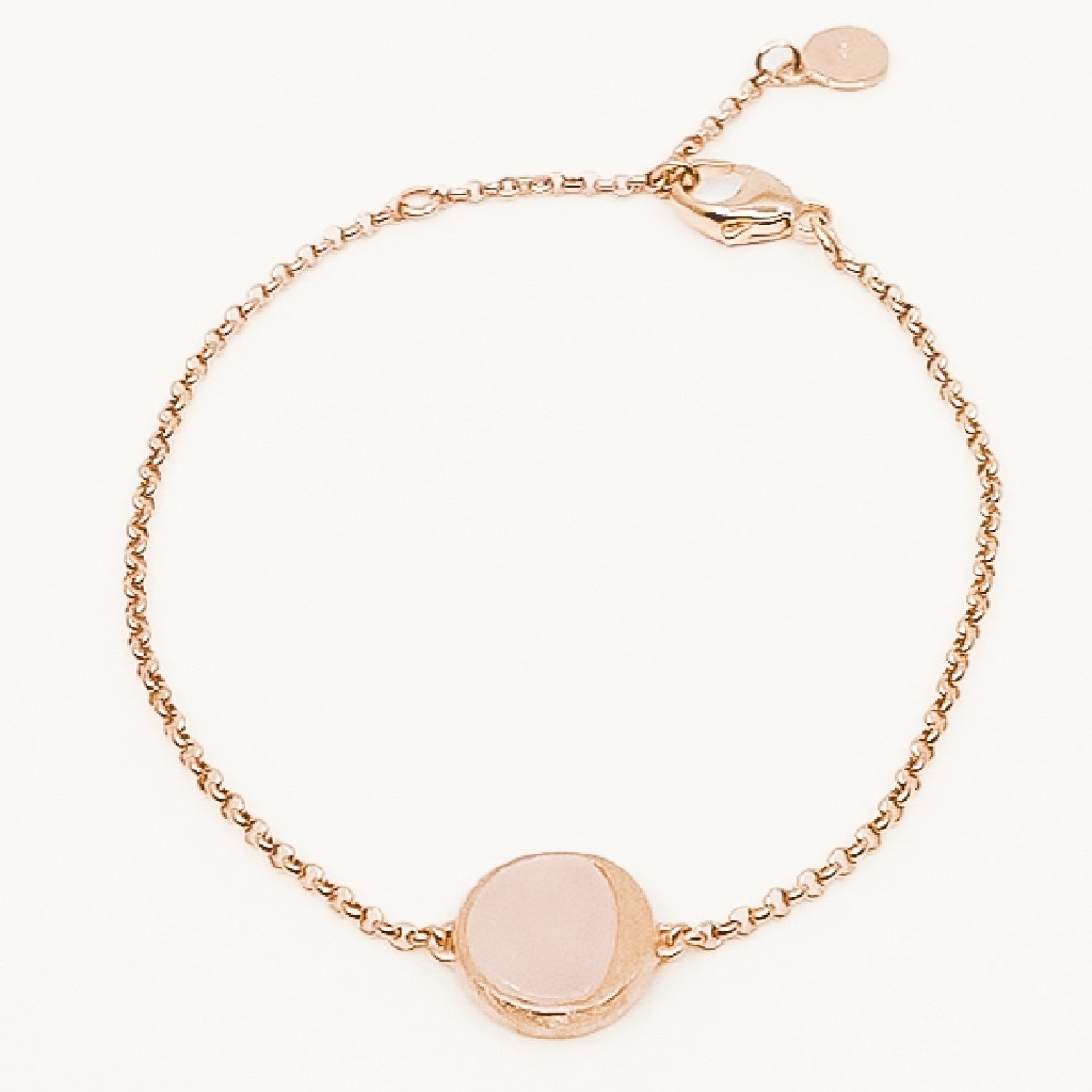 LUNA Rose Gold Flip Pendant Bracelet