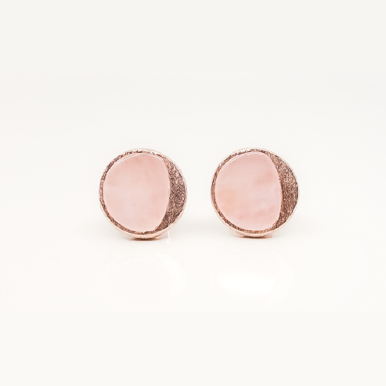 LUNA Rose Gold Stud Earrings