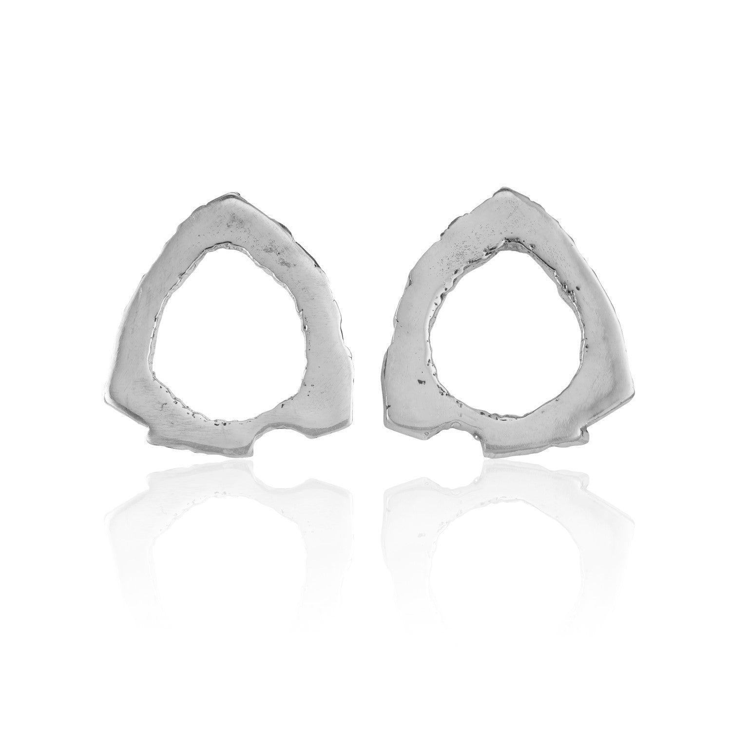 RockStars Stud Earrings in White Gold