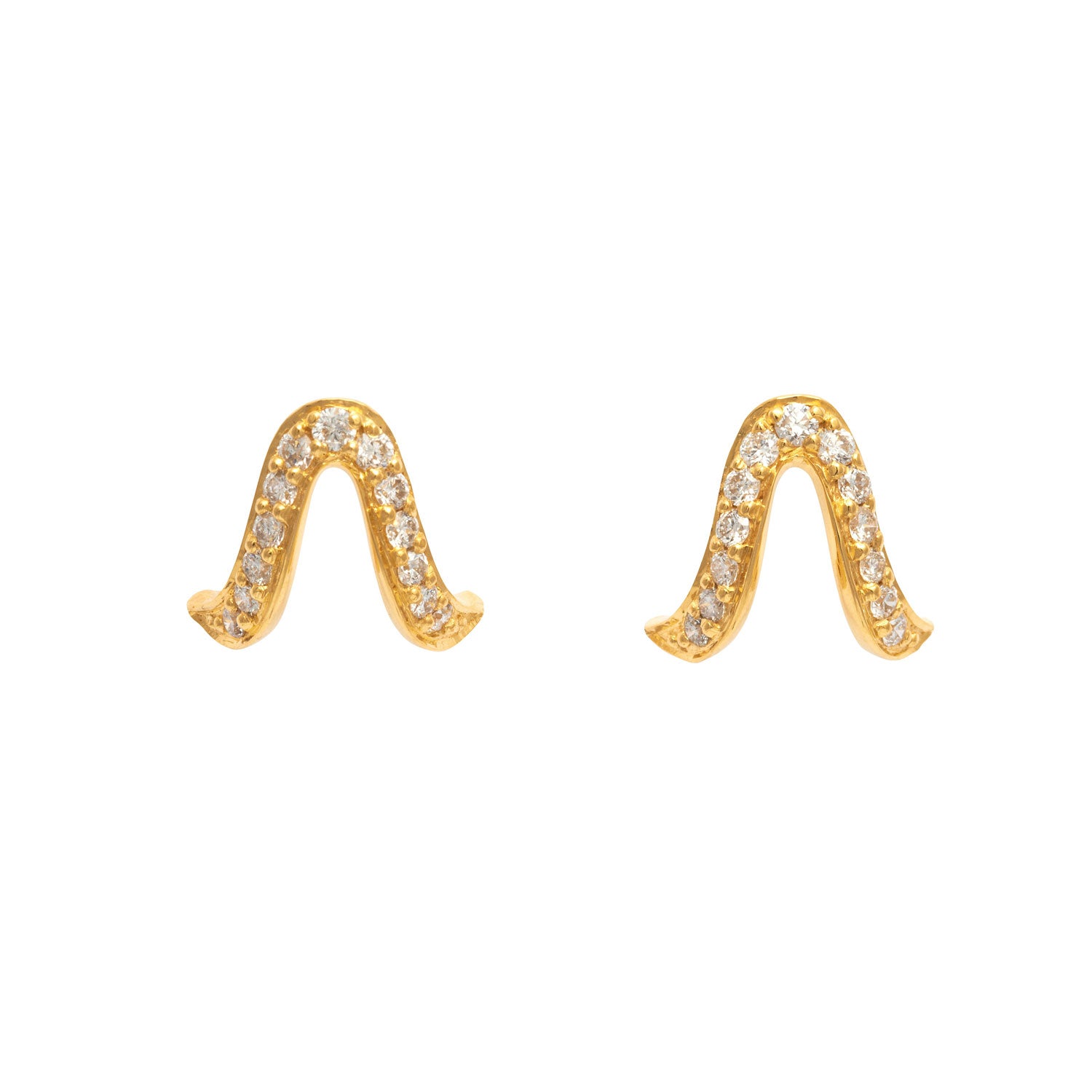 Oriental Studs in Yellow Gold