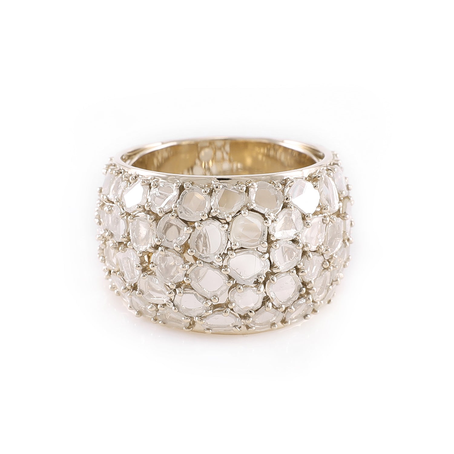 Ring Zero 3 - Diamonds in White Gold