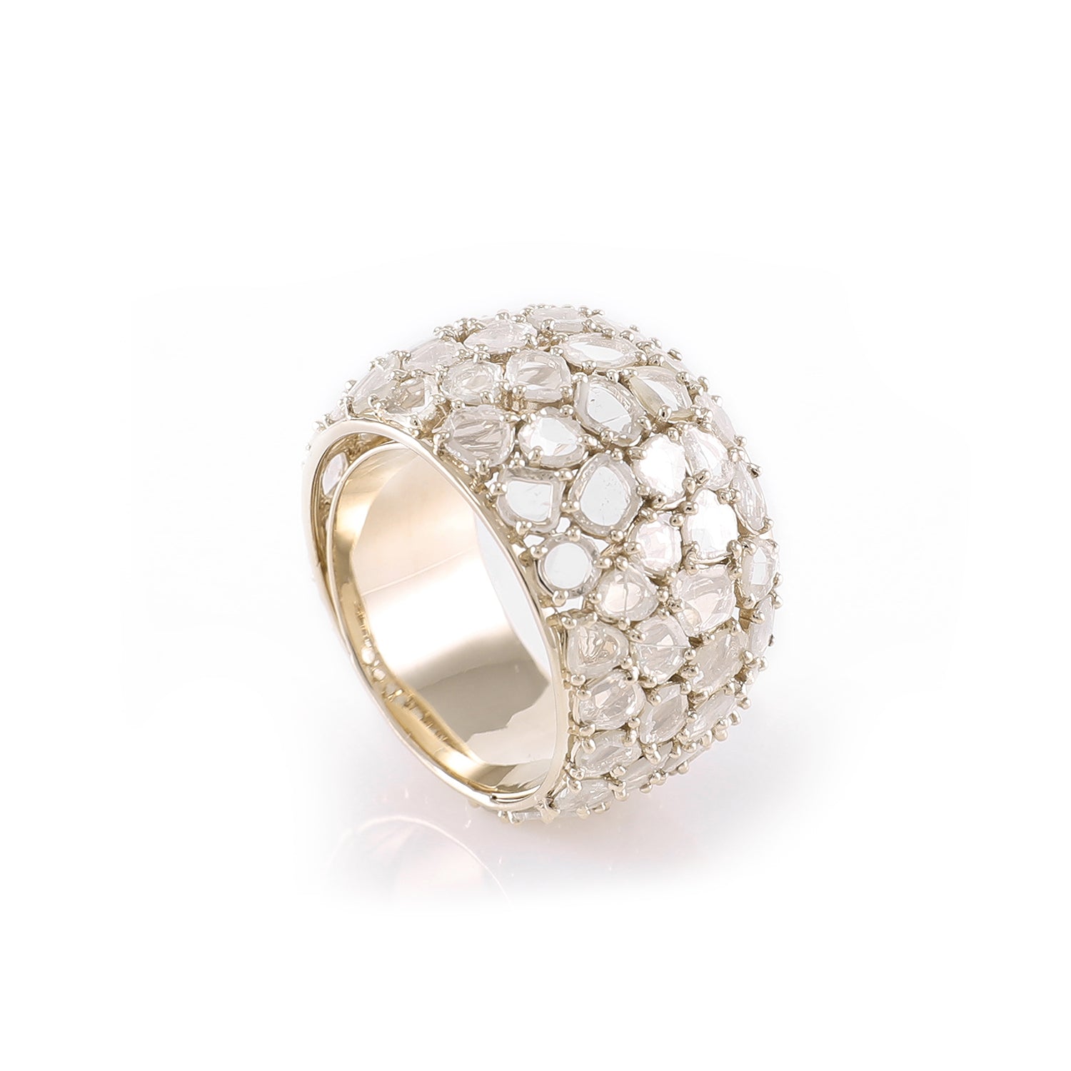 Ring Zero 3 - Diamonds in White Gold