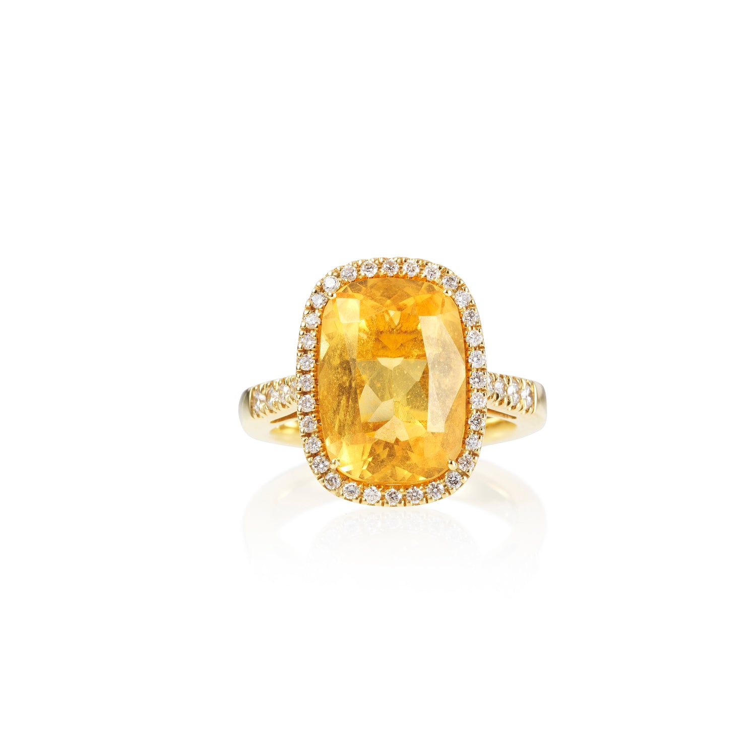 Limoni Yellow Gold and Diamond Ring