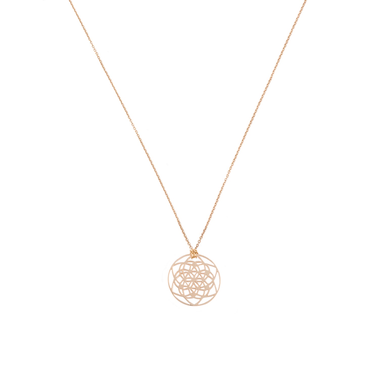 Tiny Flower of Life Necklace