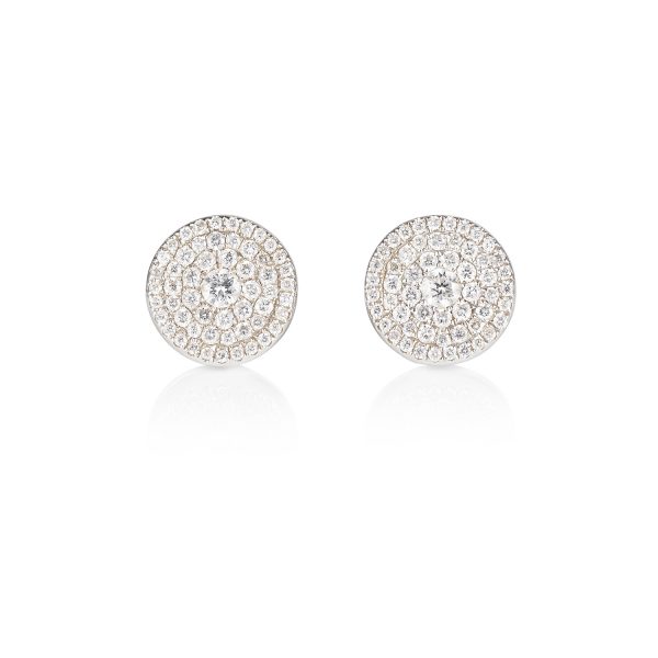 Venezia White Diamond Earrings by Olivia Grace