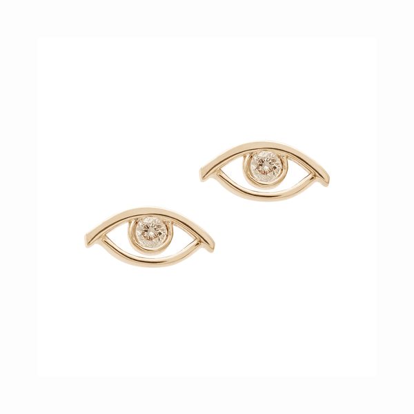 Evil Eye Studs by Anna Sheffield