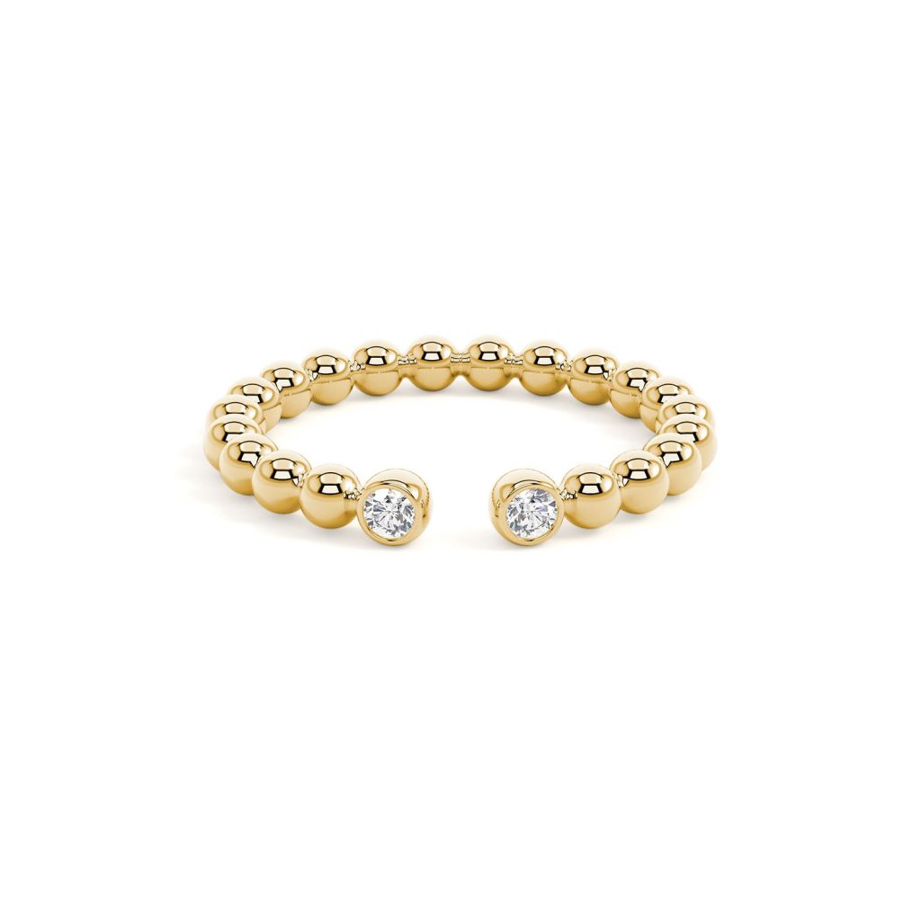 Open Beaded Ring by Sacet