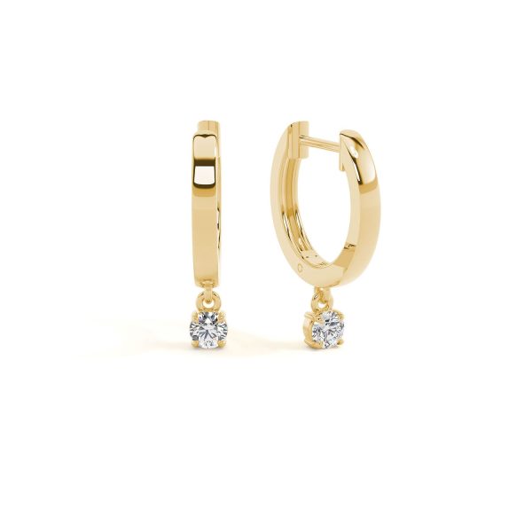 Round Charm Hoops by Sacet
