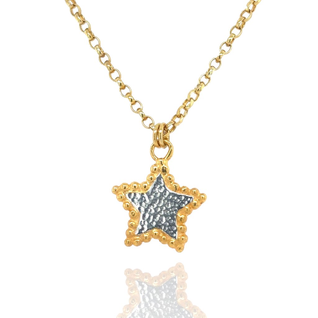 Hespe Star Pendant – Gold by Ana Verdun London