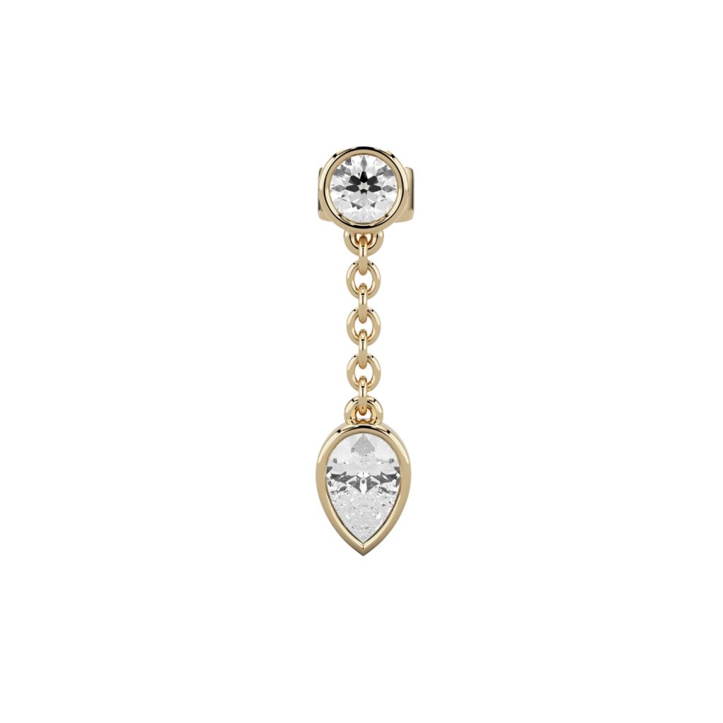 RAE 0.6ct Single Drop Earring by Skydiamond